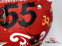 Carlos Sainz 2024 Mexico GP Helmet / Ferrari F1