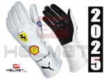Charles Leclerc & Lewis Hamilton  2025 MIAMI Racing Gloves / Ferrari F1