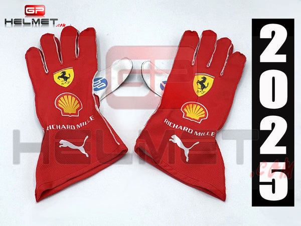 Lewis Hamilton 2025 Racing Gloves / Ferrari F1