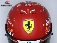 Carlos Sainz 2024 Mexico GP Helmet / Ferrari F1