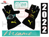 Lewis Hamilton 2022 Miami GP Racing gloves / F1