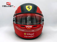 Charles Leclerc 2023 Canadian GP Gilles Villeneuve Helmet Tribute