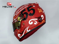 Carlos Sainz 2024 Mexico GP Helmet / Ferrari F1