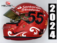 Carlos Sainz 2024 Mexico GP Helmet / Ferrari F1