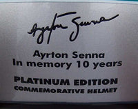 Ayrton Senna Platinum edition / 10 years commemorative helmet