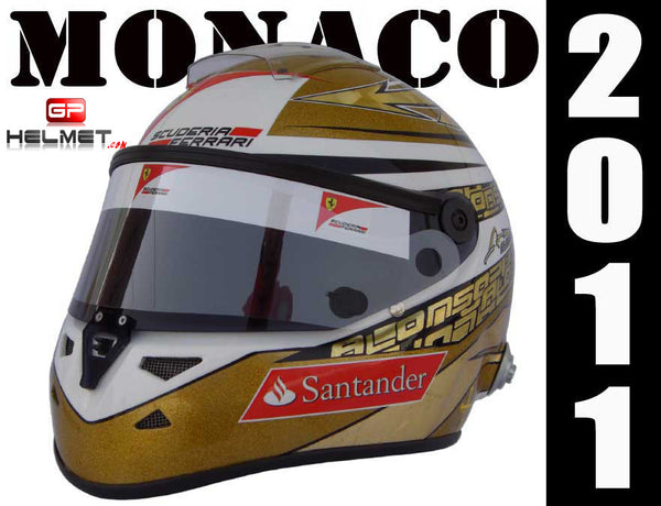 Fernando Alonso 2011 MONACO Helmet / Ferrari F1