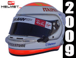 Rubens Barrichello 2009 INTERLAGOS GP Replica Helmet / Brawn F1