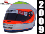 Rubens Barrichello 2009 "MASSA TRIBUTE" Replica Helmet / Brawn F1