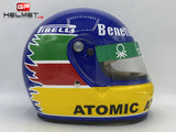 Gerhard Berger 1986 casco / Equipo Benetton F1