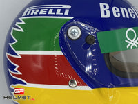 Gerhard Berger 1986 casco / Equipo Benetton F1