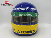 Gerhard Berger 1986 casco / Equipo Benetton F1