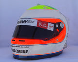 Rubens Barrichello 2009 "MASSA TRIBUTE" Replica Helmet / Brawn F1