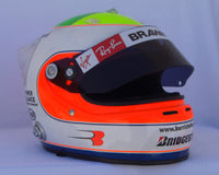 Rubens Barrichello 2009 "MASSA TRIBUTE" Replica Helmet / Brawn F1