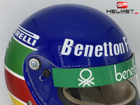 Gerhard Berger 1986 casco / Equipo Benetton F1