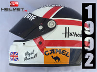 Nigel Mansell 1992 "ZEON" Helmet / Williams F1