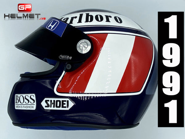 Gerhard Berger 1991 casco / Equipo Mc. Laren F1