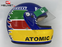 Gerhard Berger 1986 casco / Equipo Benetton F1