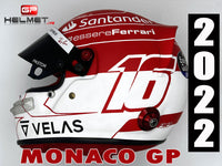 Charles Leclerc 2022 MONACO GP F1 Helmet / Ferrari F1