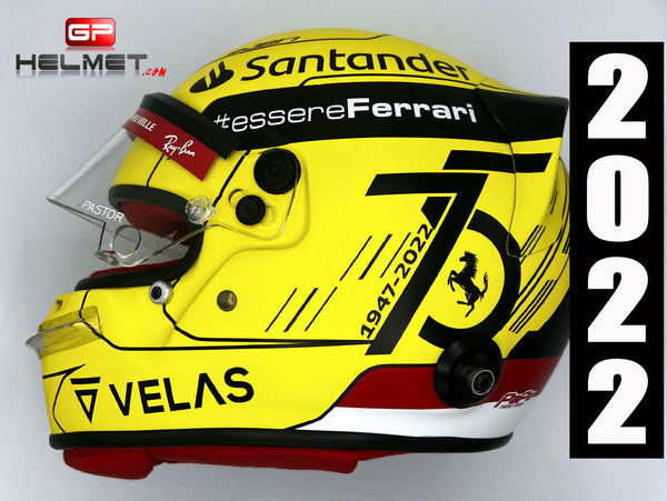 Charles Leclerc 2022 MONZA Helmet / Ferrari 75 Years