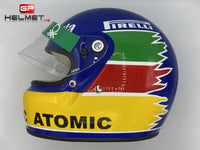 Gerhard Berger 1986 casco / Equipo Benetton F1