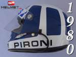 Didier Pironi 1980 Replica Helmet / Ligier F1