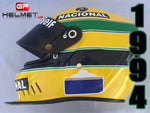 Ayrton Senna 1994 Bell Test Helmet / Team Williams F1